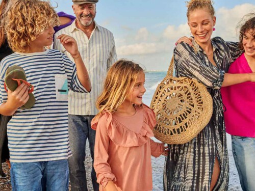 Familie am Strand